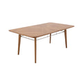 Sleek Modern Wooden Dining Table with Tapered Legs